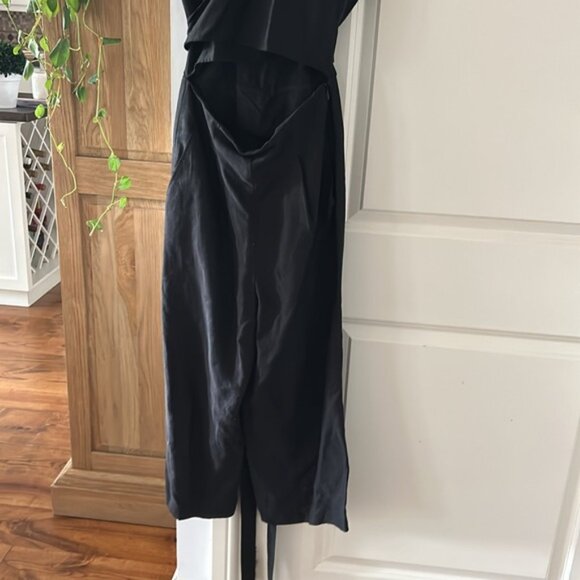 ARITZIA WILFRED Brax linen black jumpsuit 4 - Picture 3 of 11